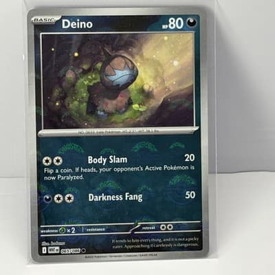 Deino - WHT SV: White Flare #065/086 Common Reverse Holo NM