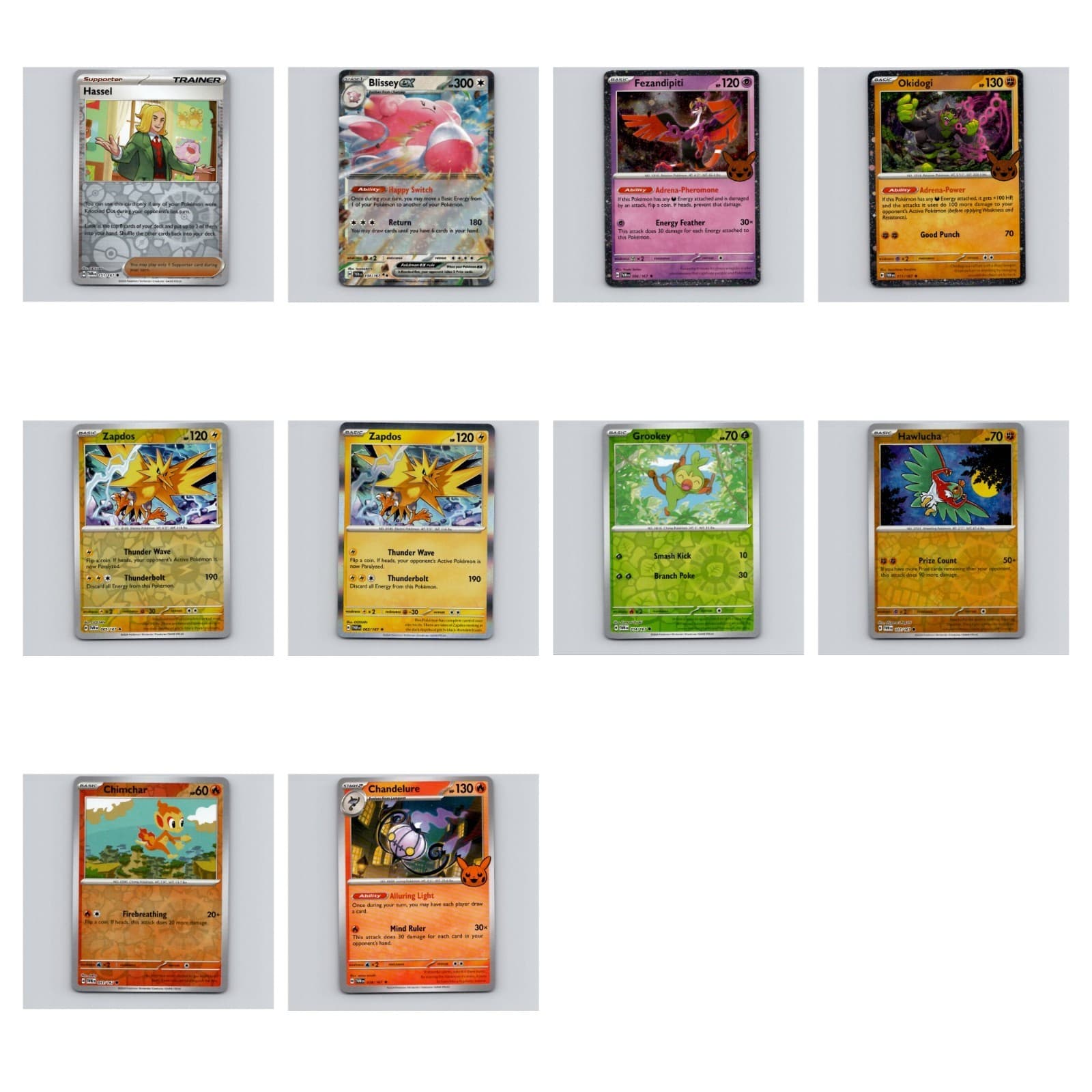 Pokemon TCG 10 Card Lot - SV06: Twilight Masquerade, Trick or Trade NM