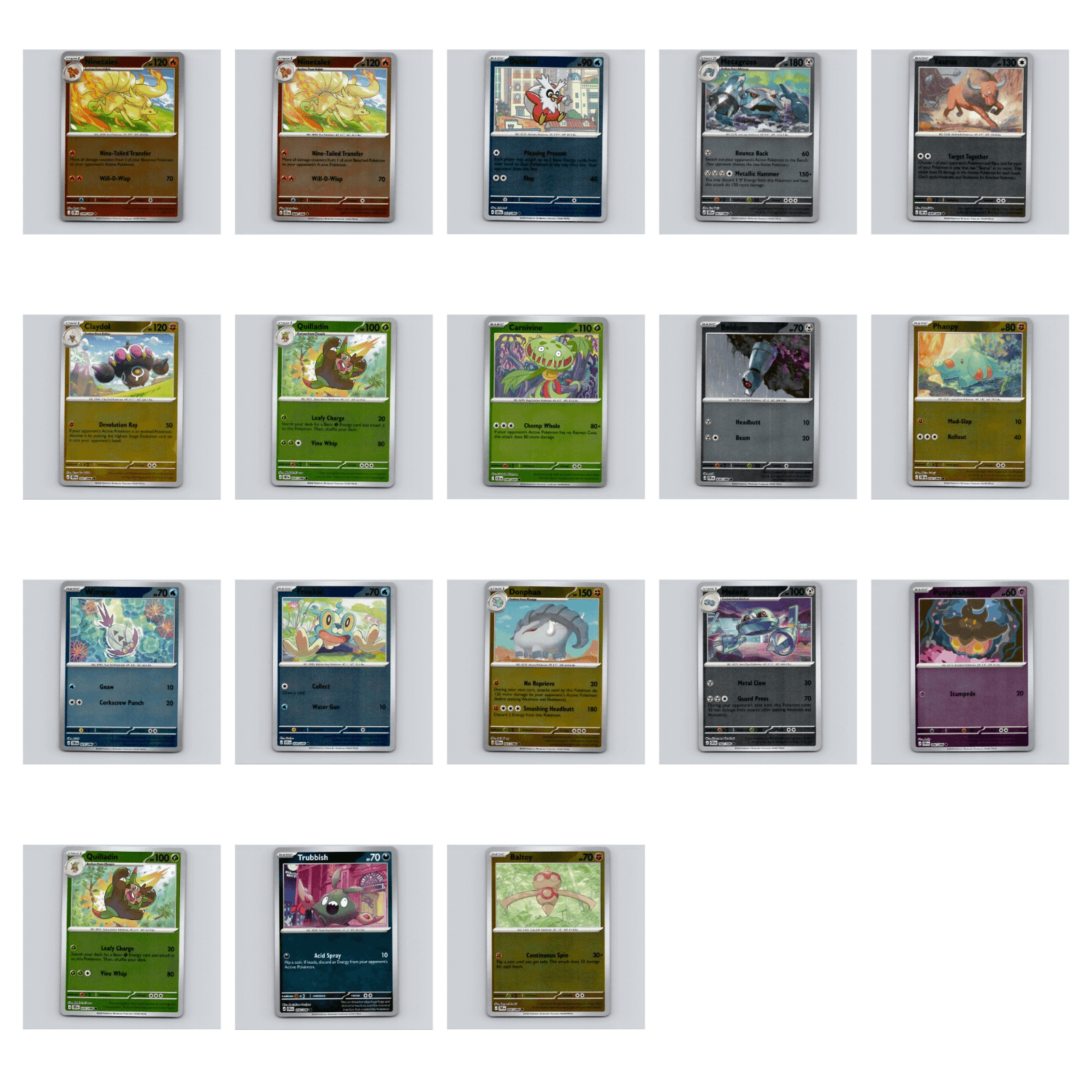 Pokemon TCG 18 Card Lot - ME04: Chaos Rising