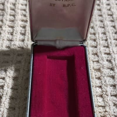 B.P.C. Silver Butane Lighter with Case Collectible Japanese Presentation Box