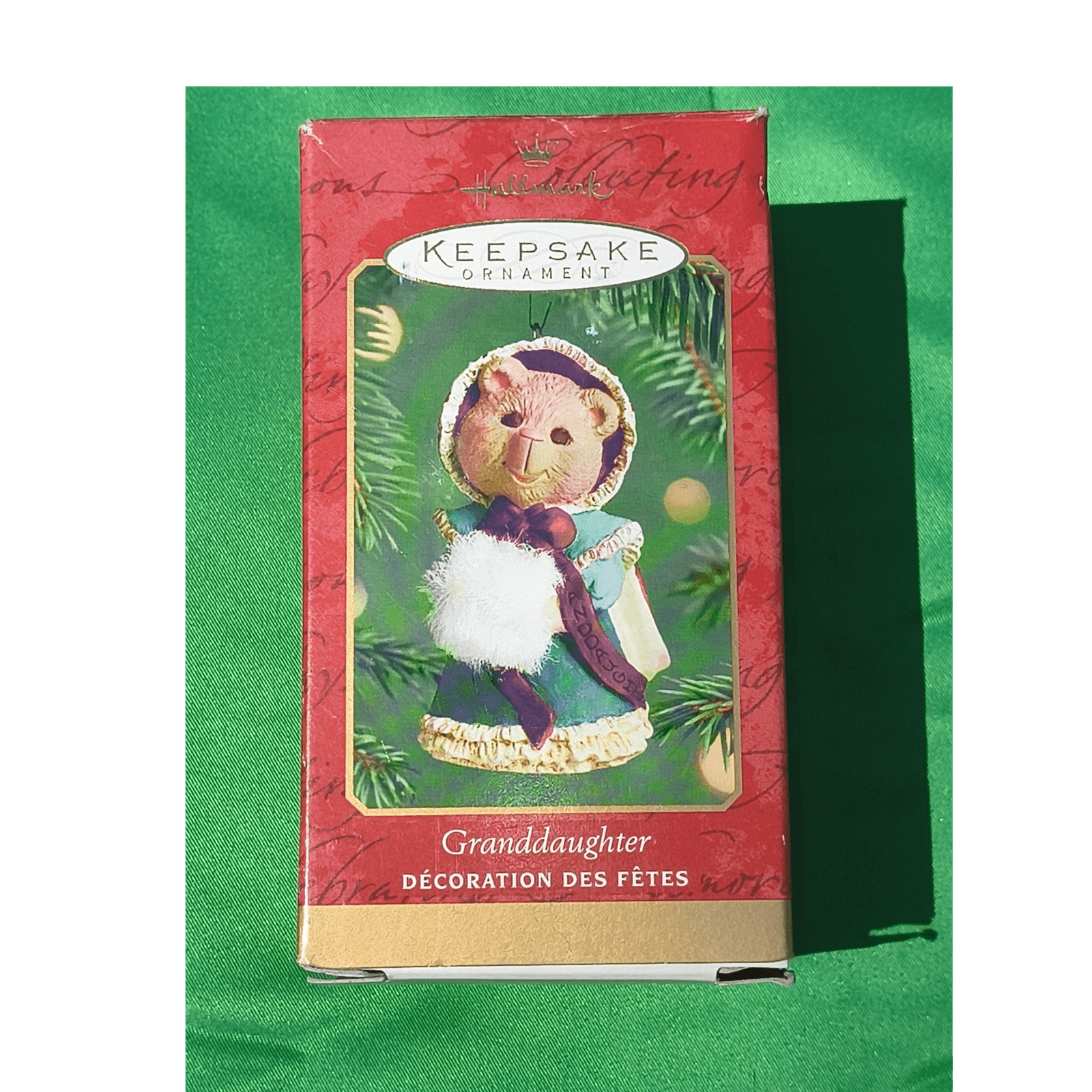 Hallmark Keepsake Granddaughter Mouse Dated 2001 Christmas Ornament QX8435