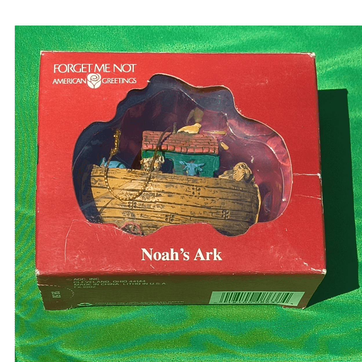 Forget Me Not American Greetings Noah's Ark Christmas Ornament RX-1002