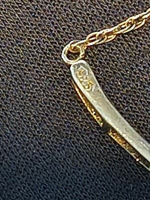 Kohl's 18K Gold Over Sterling Silver 0.10ctw Pear Diamond Pendant Necklace