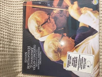 Stern Rostropovich Tchaikovsky Violin Concerto LP Vinyl Columbia 33 RPM