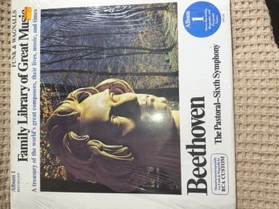 Funk & Wagnalls The Pastoral–Sixth Symphony Beethoven Bernstein LP Vinyl Classi…