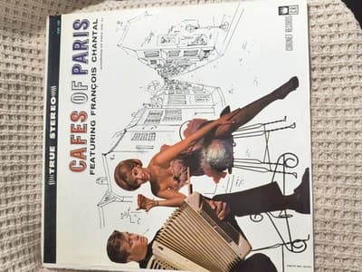 Coronet Cafes of Paris LP Vinyl François Chantal France 12" 33 RPM Stereo