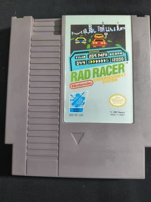 Nintendo Rad Racer Sports Series NES Car Racing Game NTSC-U/C Cartridge 1987