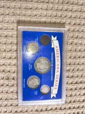 Americana Series Yesteryear Collection US Coin Set 1912 1898 Display Case