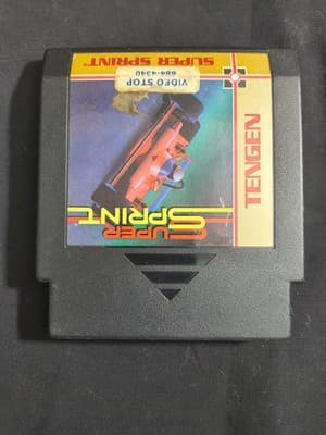Tengen Super Sprint Nintendo NES Racing Series Car Racing Game Cartridge
