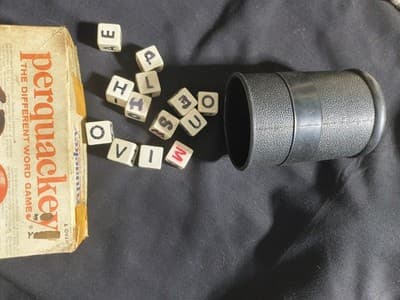 not complete Kohner Perquackey Word Game Strategy Theme 2 Players Vintage