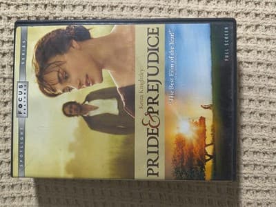 Pride & Prejudice DVD Focus Features Keira Knightley Full Screen Drama Region 1