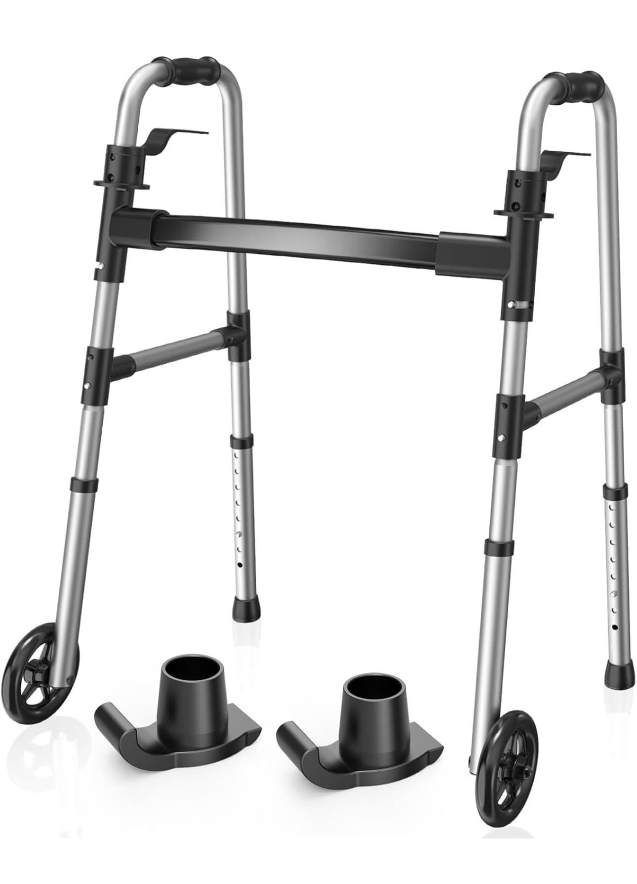 Loyod Compact Folding Walker with Wheels