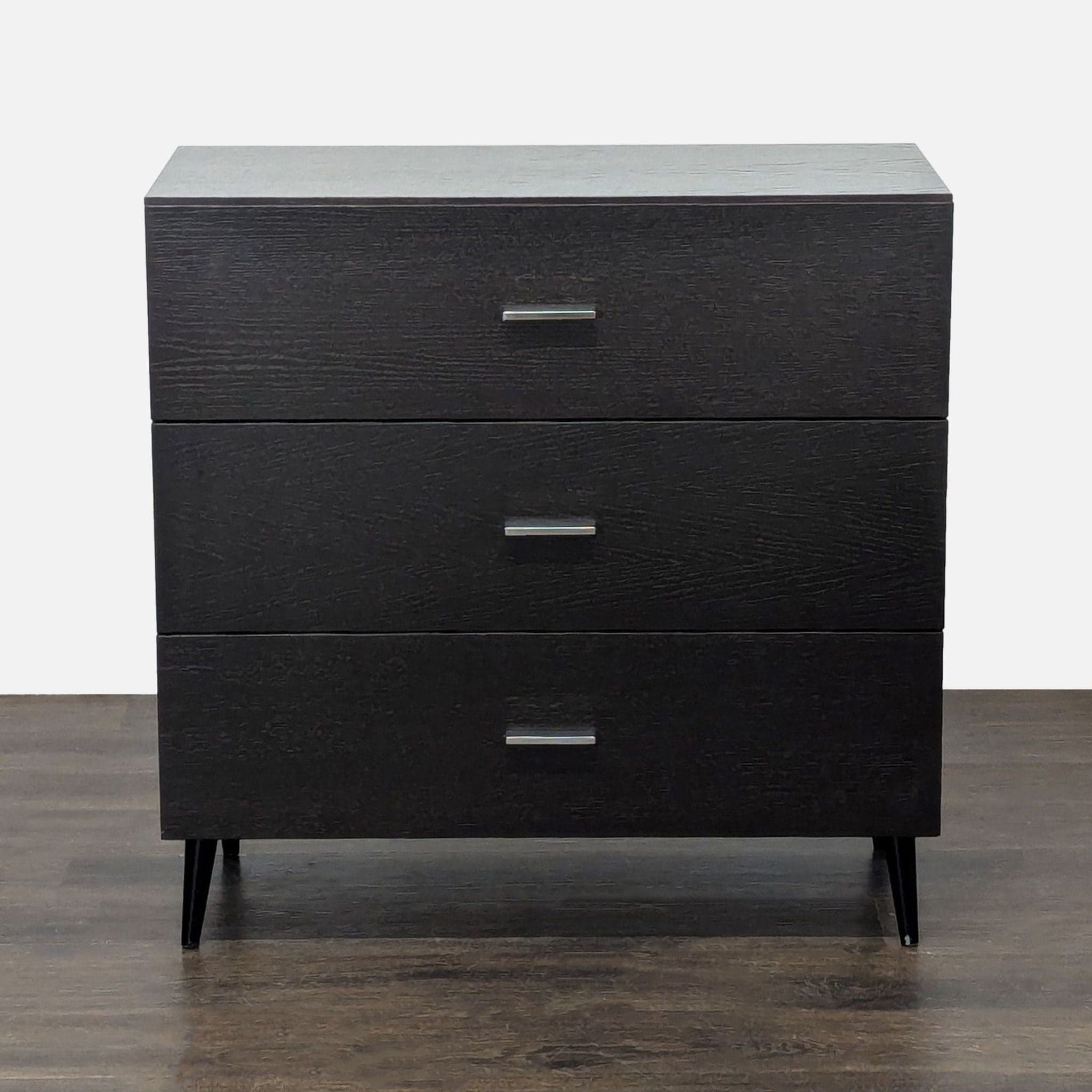 West Elm Adams Modern 3-Drawer Dresser in Espresso Wood Finish