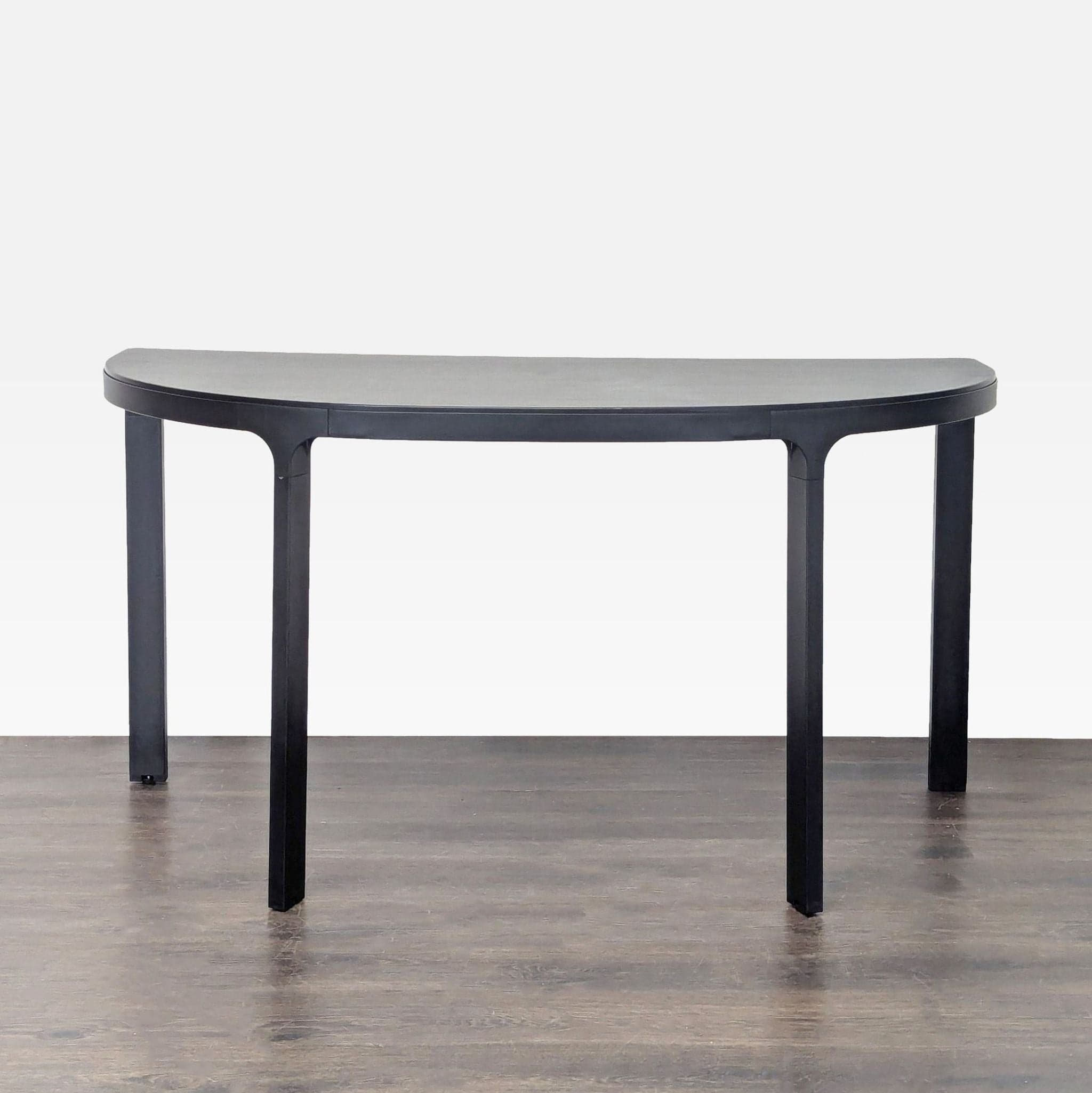 Ikea Bekant Black Half Moon Console Table – Sleek Modern Design