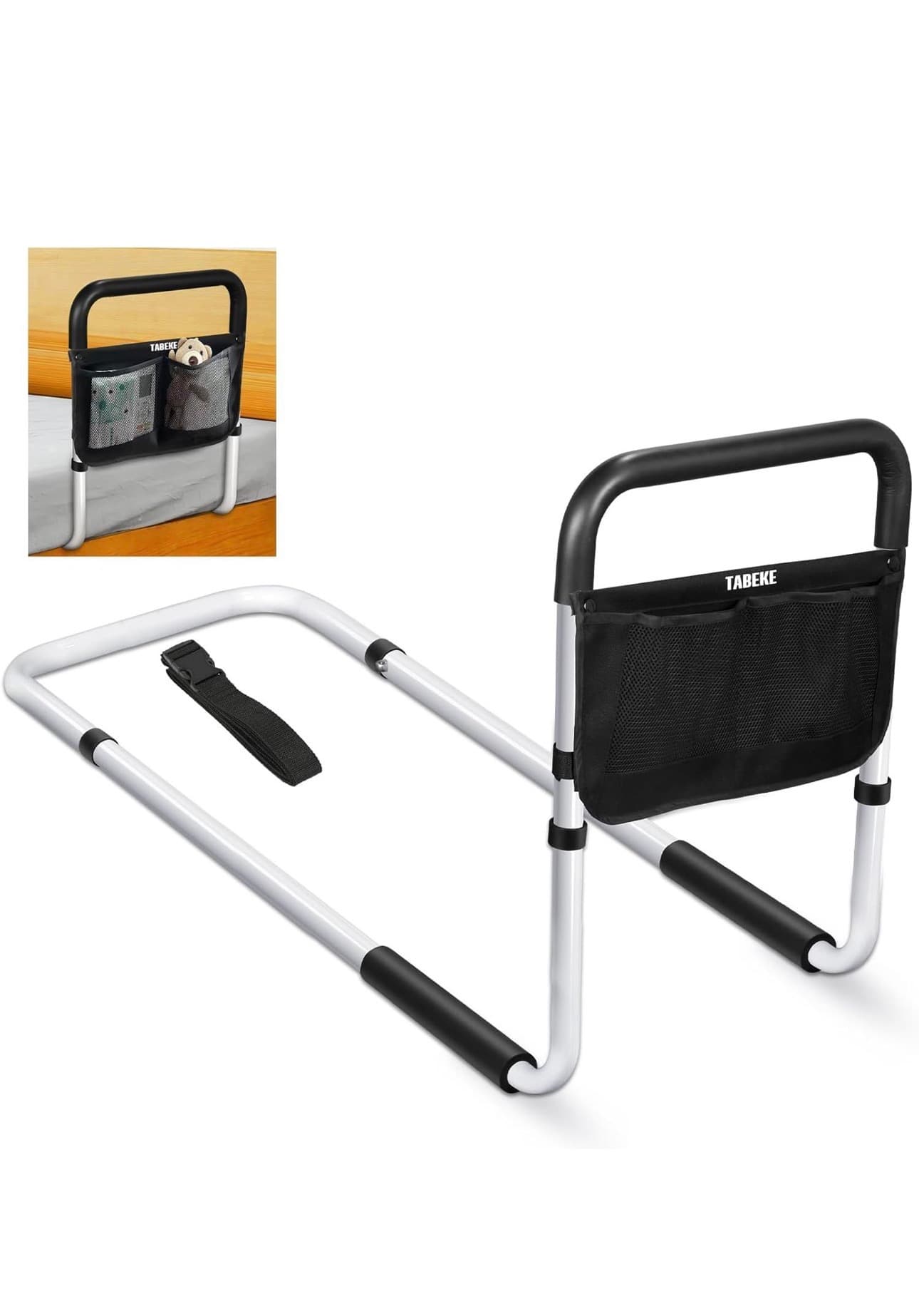 Tabeke Bed Rail with Foam Handle and Storage Pocket