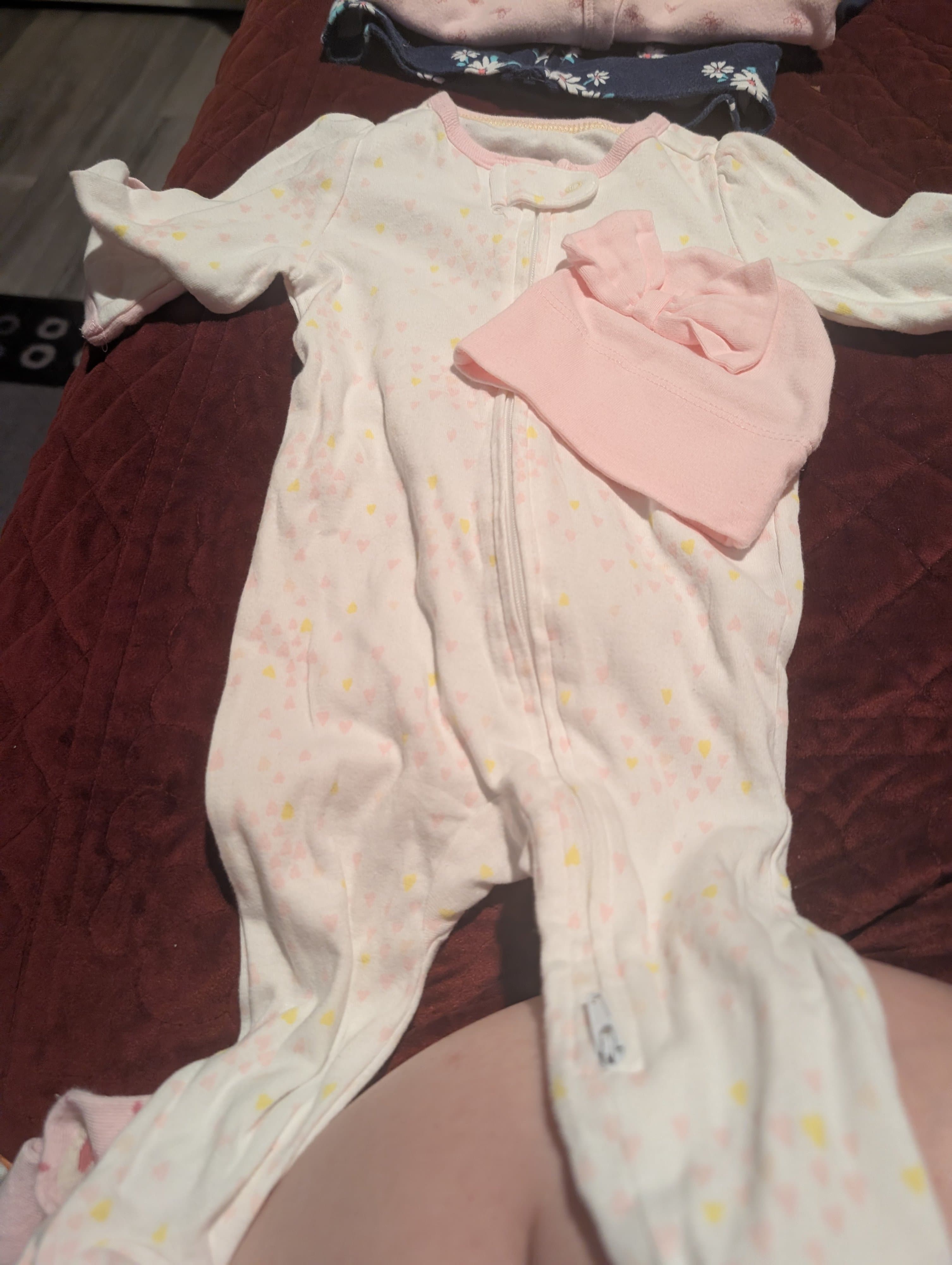 Cloud Island Baby Sleeper with Hat 3-6M