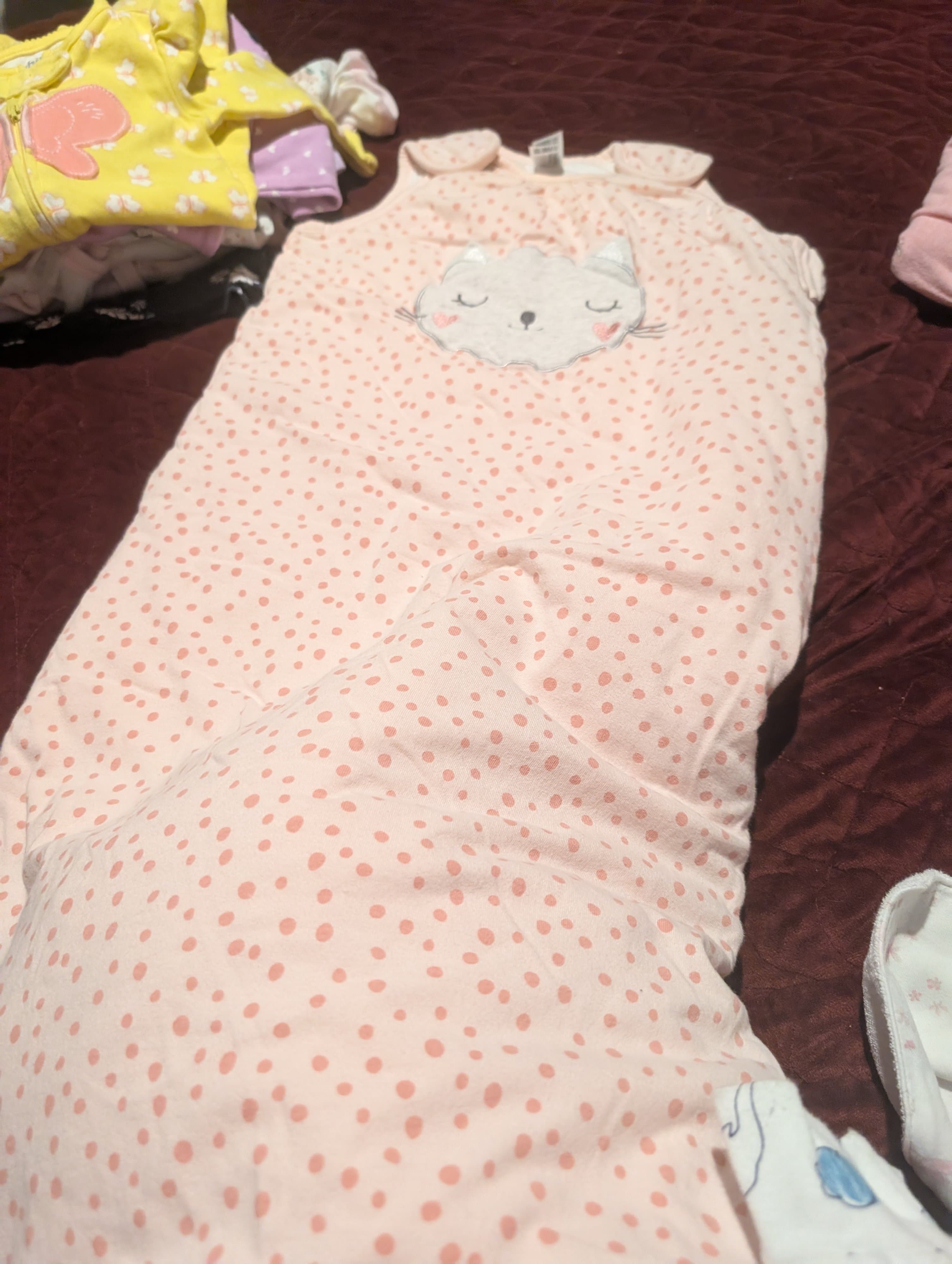 Baby Club Pink Polka Dot Sleep Sack 3.5 TOG 90cm