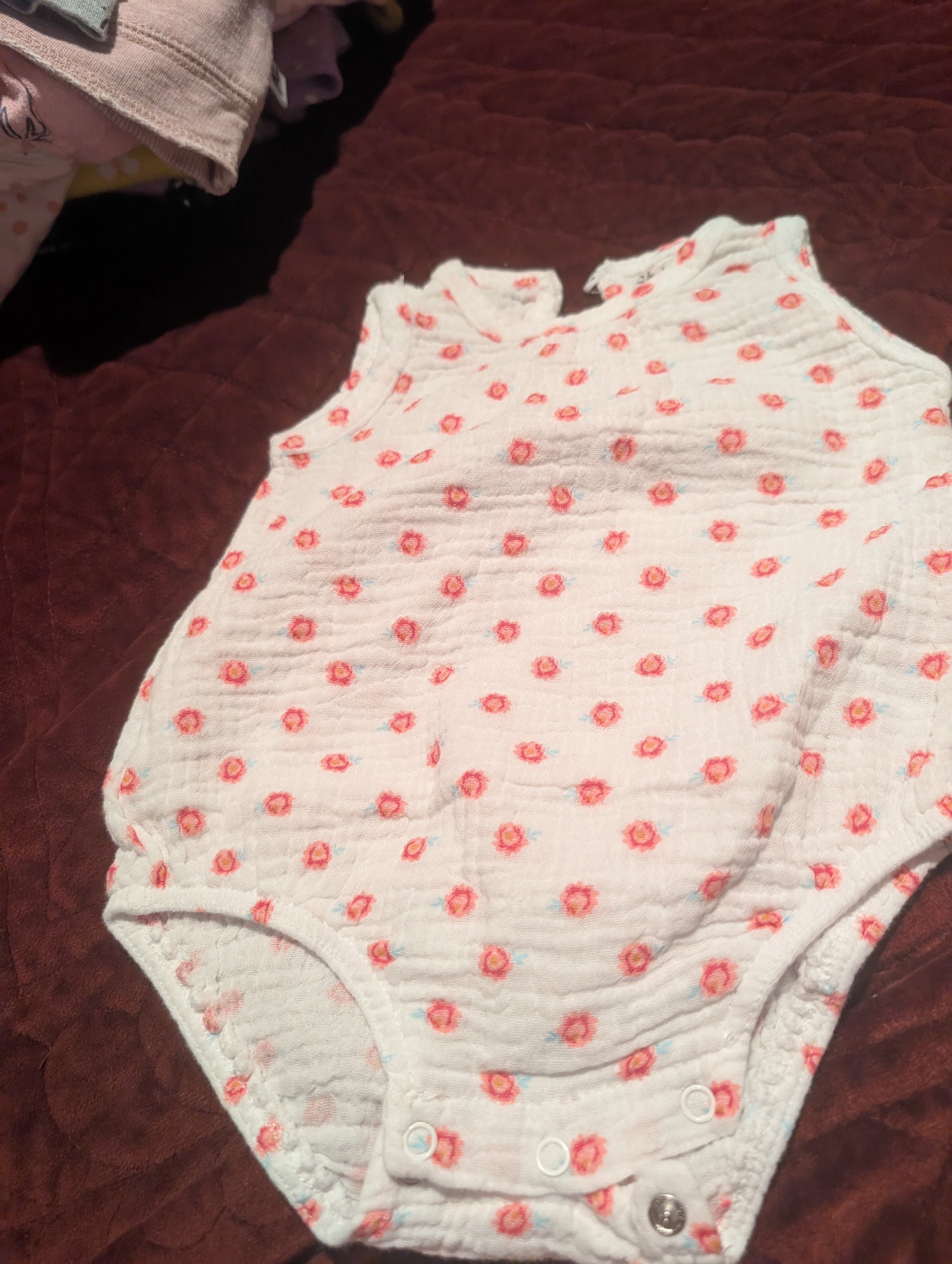 Chickpea Baby Romper 3-6M Floral Print Sleeveless