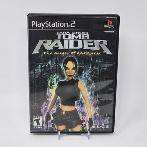 Tomb Raider: The Angel of Darkness (PlayStation 2 PS2) Black Label Case & Disc