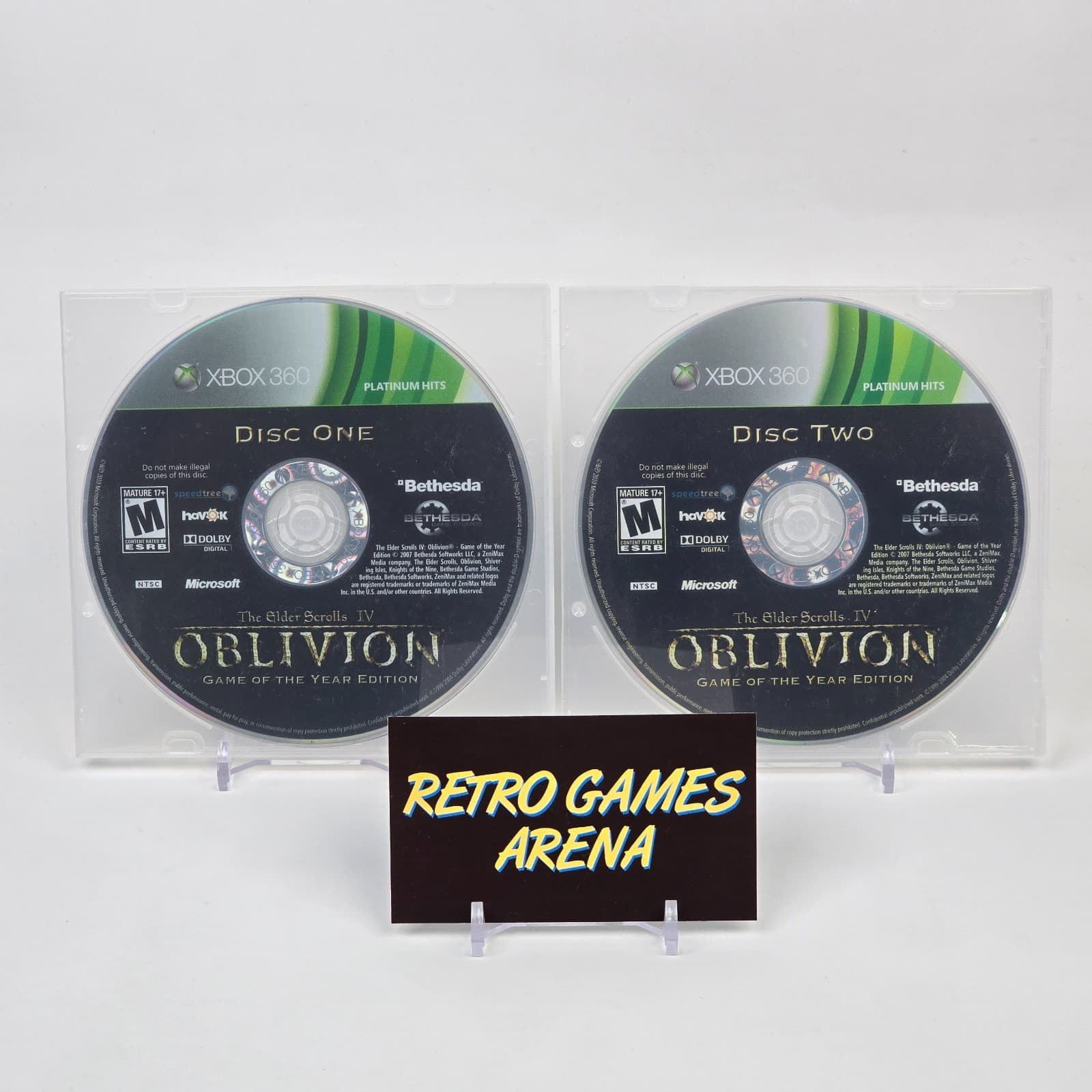 The Elder Scrolls IV 4: Oblivion GOY Edition (Xbox 360) Platinum Discs TESTED