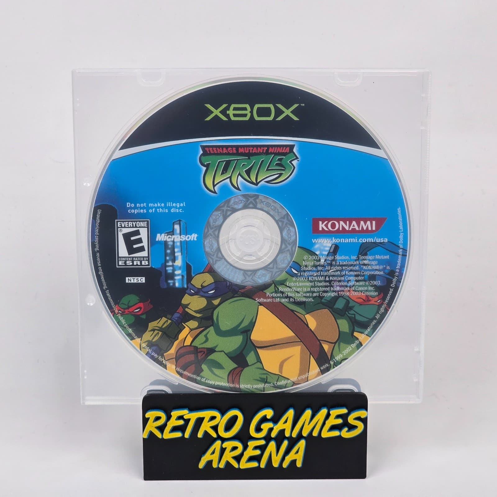Teenage Mutant Ninja Turtles (Original Xbox) Black Label Disc TESTED
