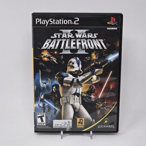 Star Wars: Battlefront II (PlayStation 2 PS2) Black Label CIB COMPLETE & TESTED