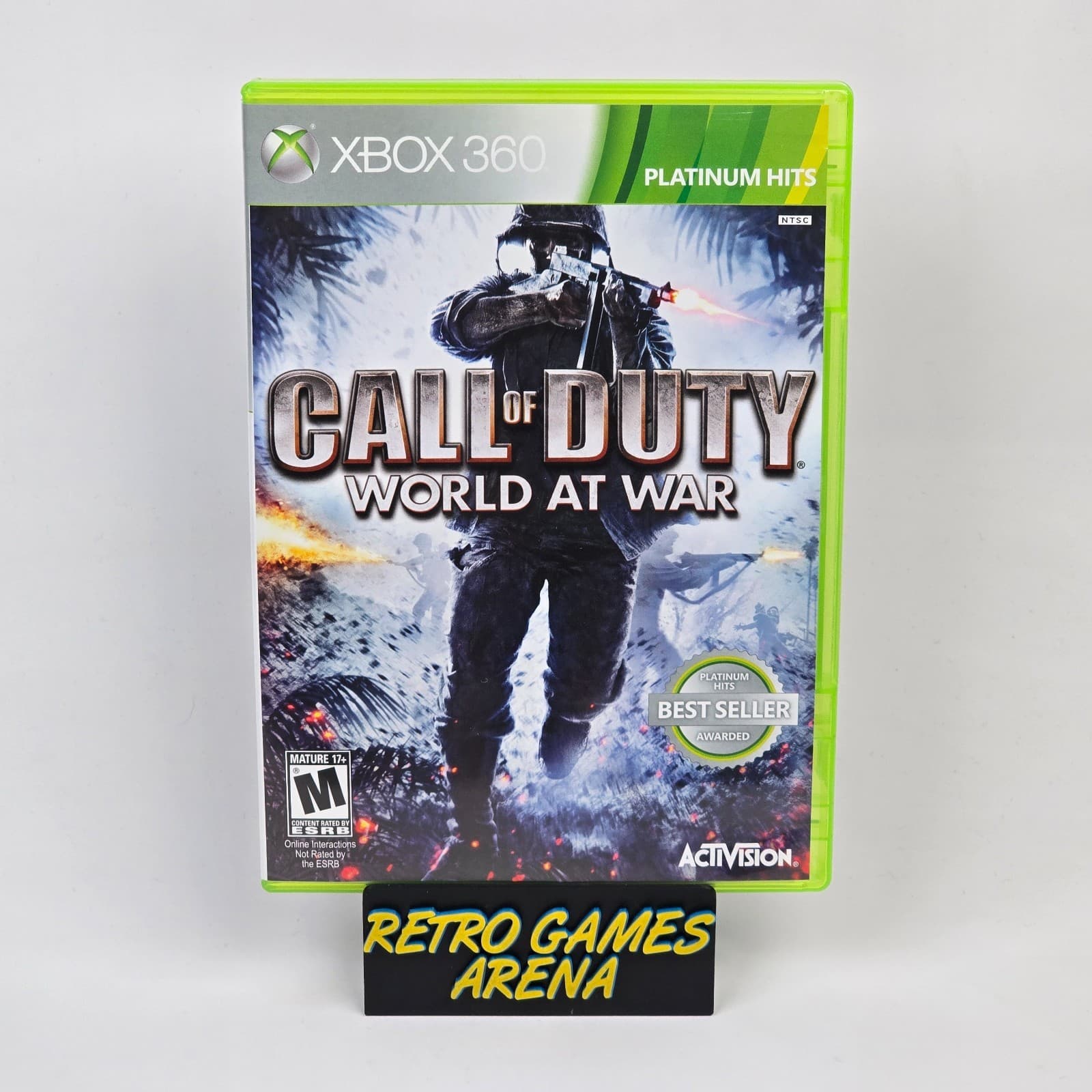 Call of Duty: World at War (Xbox 360) Platinum CIB COMPLETE & TESTED