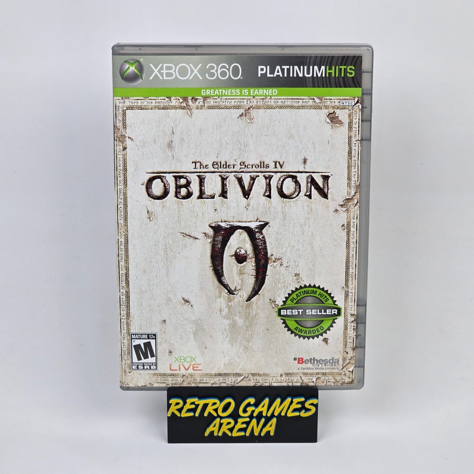 The Elder Scrolls IV 4: Oblivion (Xbox 360) Platinum CIB COMPLETE & TESTED