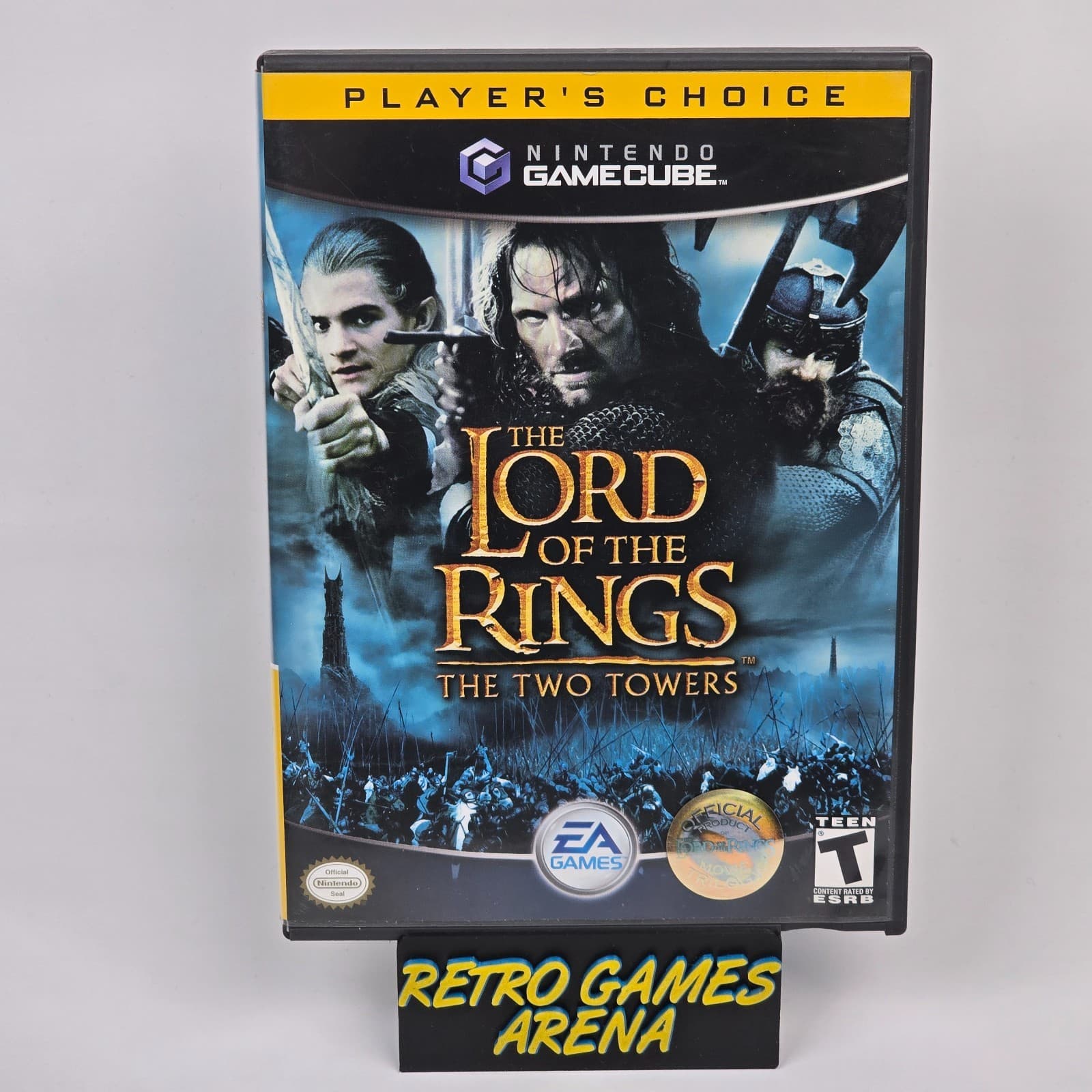 The Lord of the Rings: The Two Towers (Nintendo GameCube) Player's Case & Disc