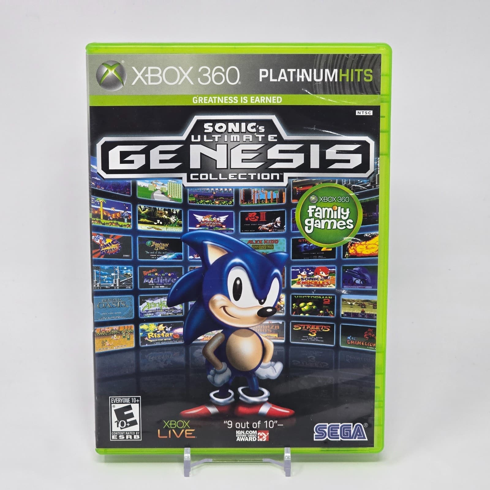 Sonic's Ultimate Genesis Collection (Xbox 360) Platinum CIB COMPLETE & TESTED