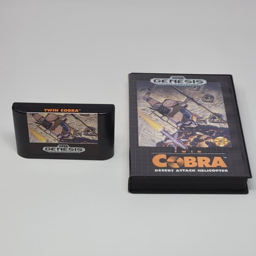 Twin Cobra (Sega Genesis) Case & Cartridge (No Manual) TESTED