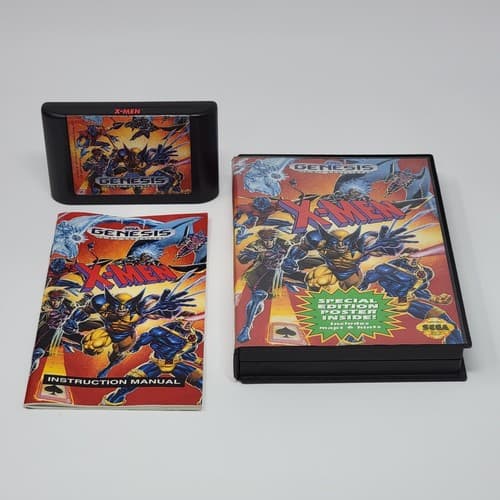 X-Men (Sega Genesis) CIB COMPLETE (No Poster) & TESTED
