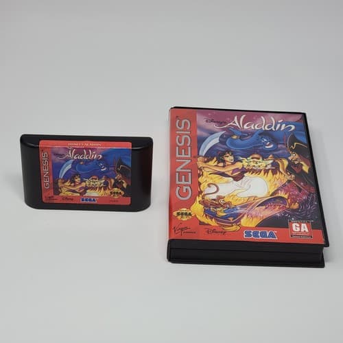 Aladdin (Sega Genesis) Case & Cartridge (No Manual) TESTED