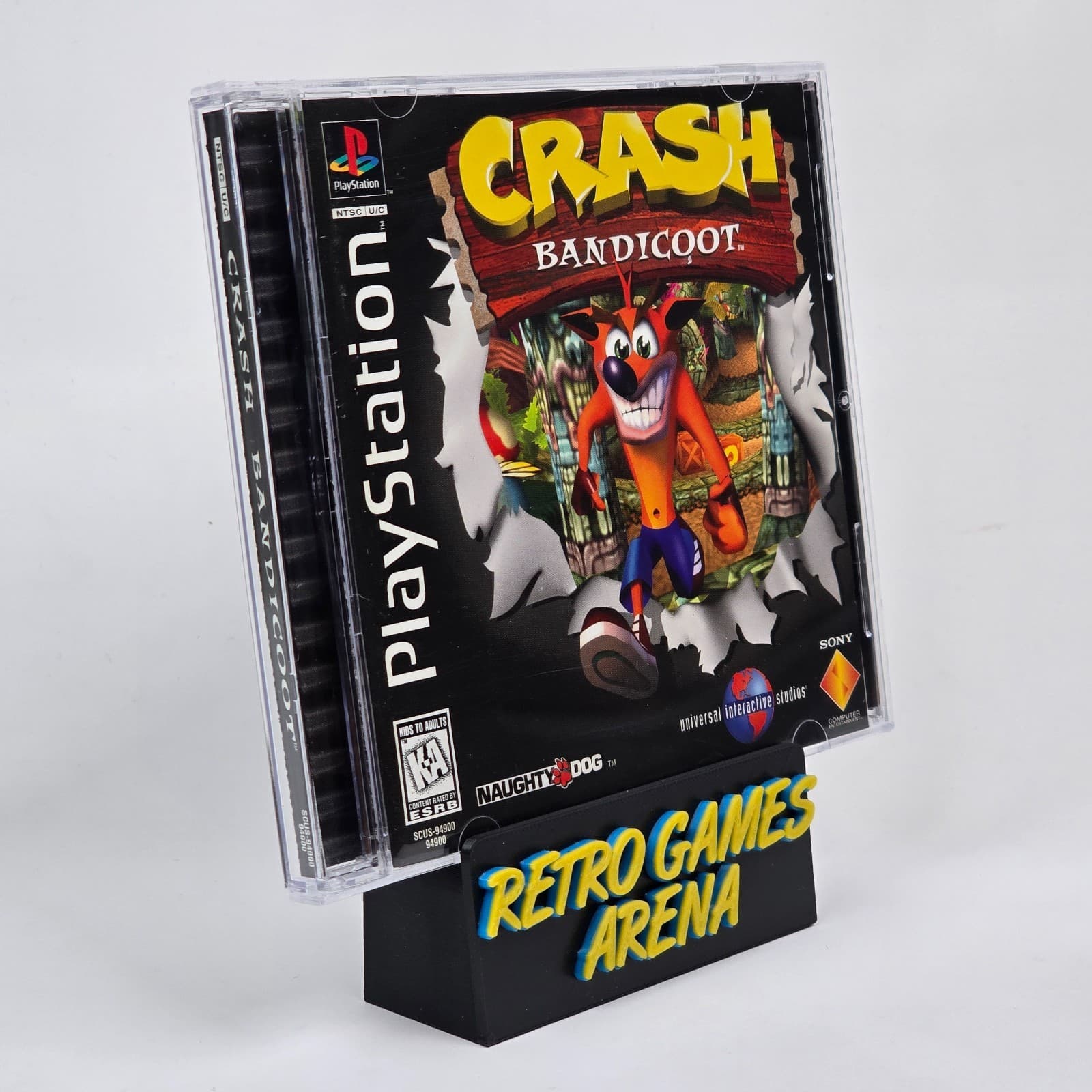 💿REFURBISHED Crash Bandicoot (PlayStation 1 PS1) Black Label CIB COMPLETE💿
