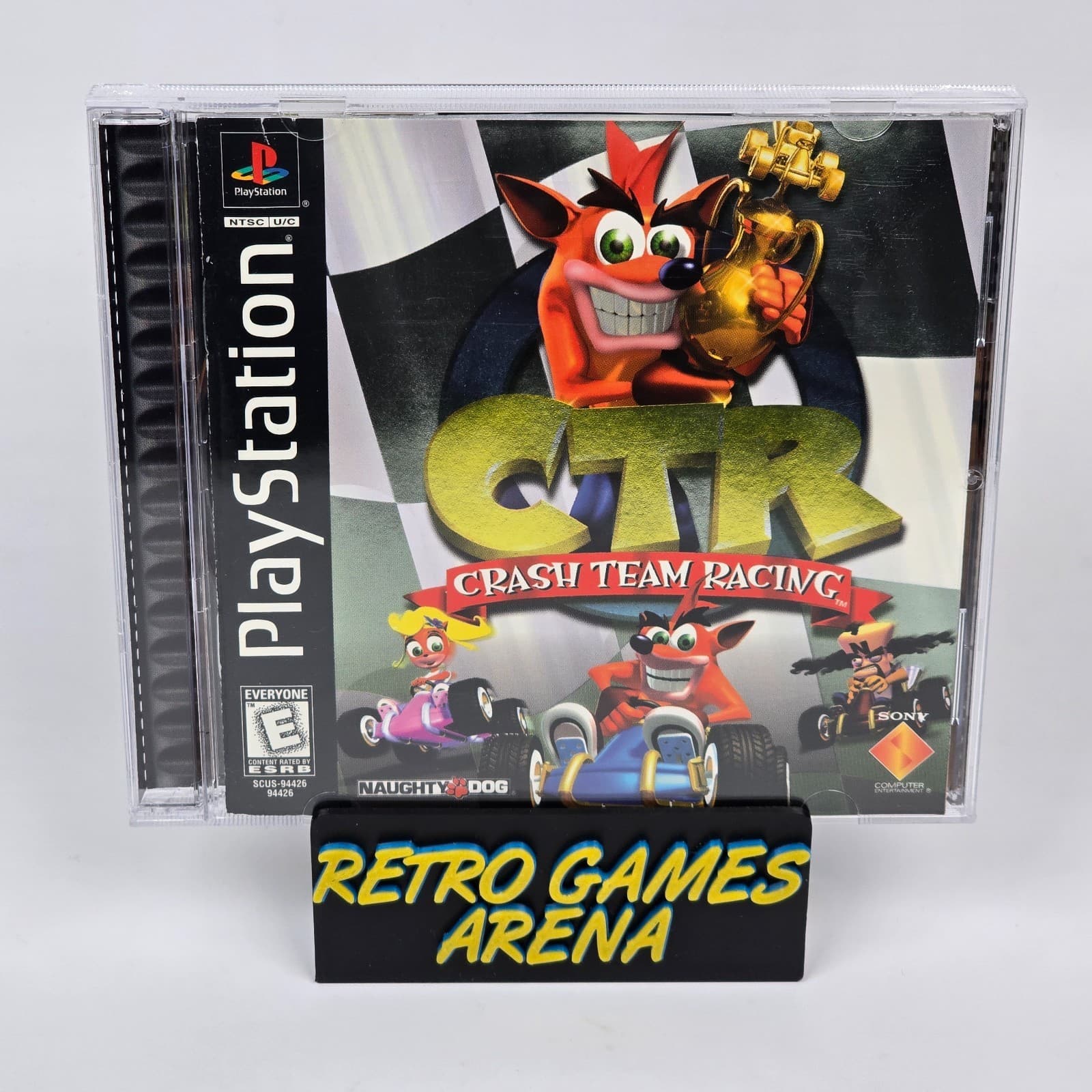 CTR: Crash Team Racing (PlayStation 1 PS1) Black Label CIB COMPLETE