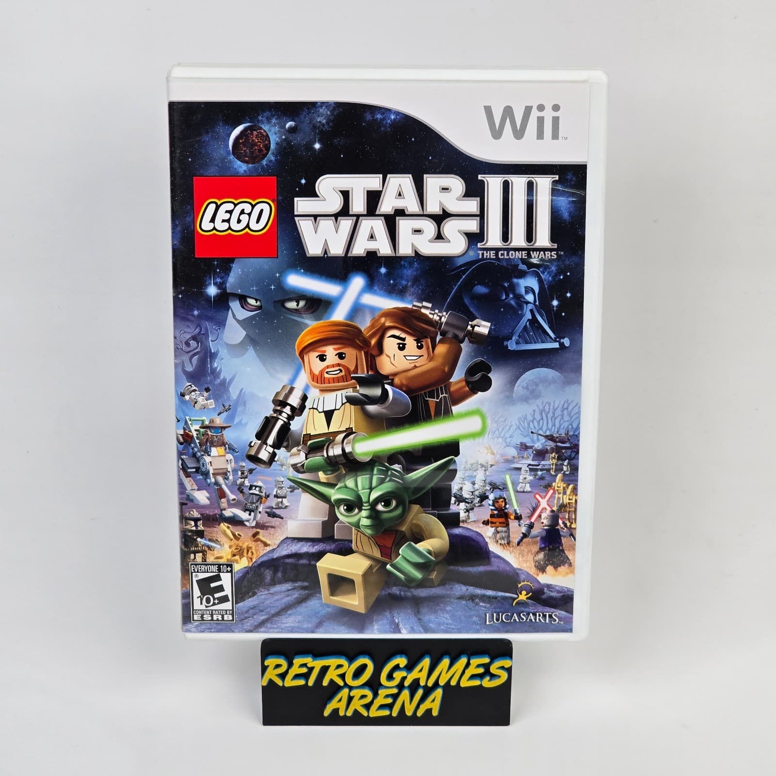 LEGO Star Wars III 3: The Clone Wars (Nintendo Wii) CIB COMPLETE & TESTED
