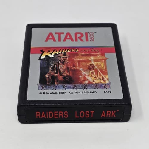 Raiders of the Lost Ark (Atari 2600) "RAIDERS LOST ARK" Variant Misprint TESTED