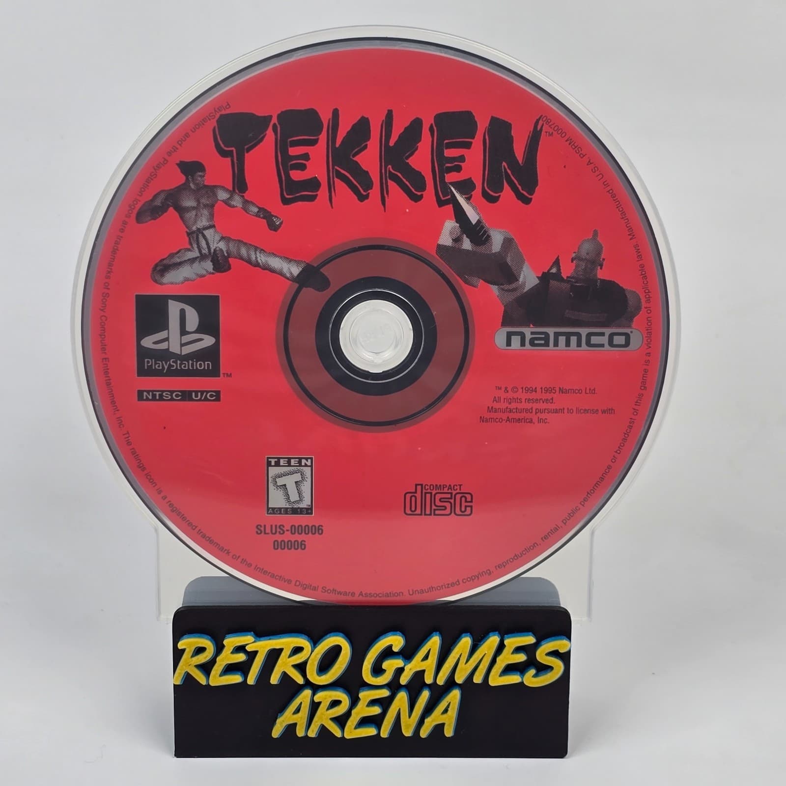 Tekken (PlayStation 1 PS1) Black Label Disc