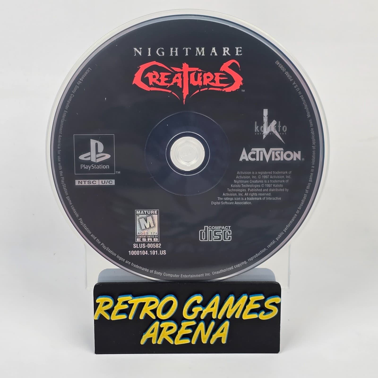 Nightmare Creatures (PlayStation 1 PS1) Disc