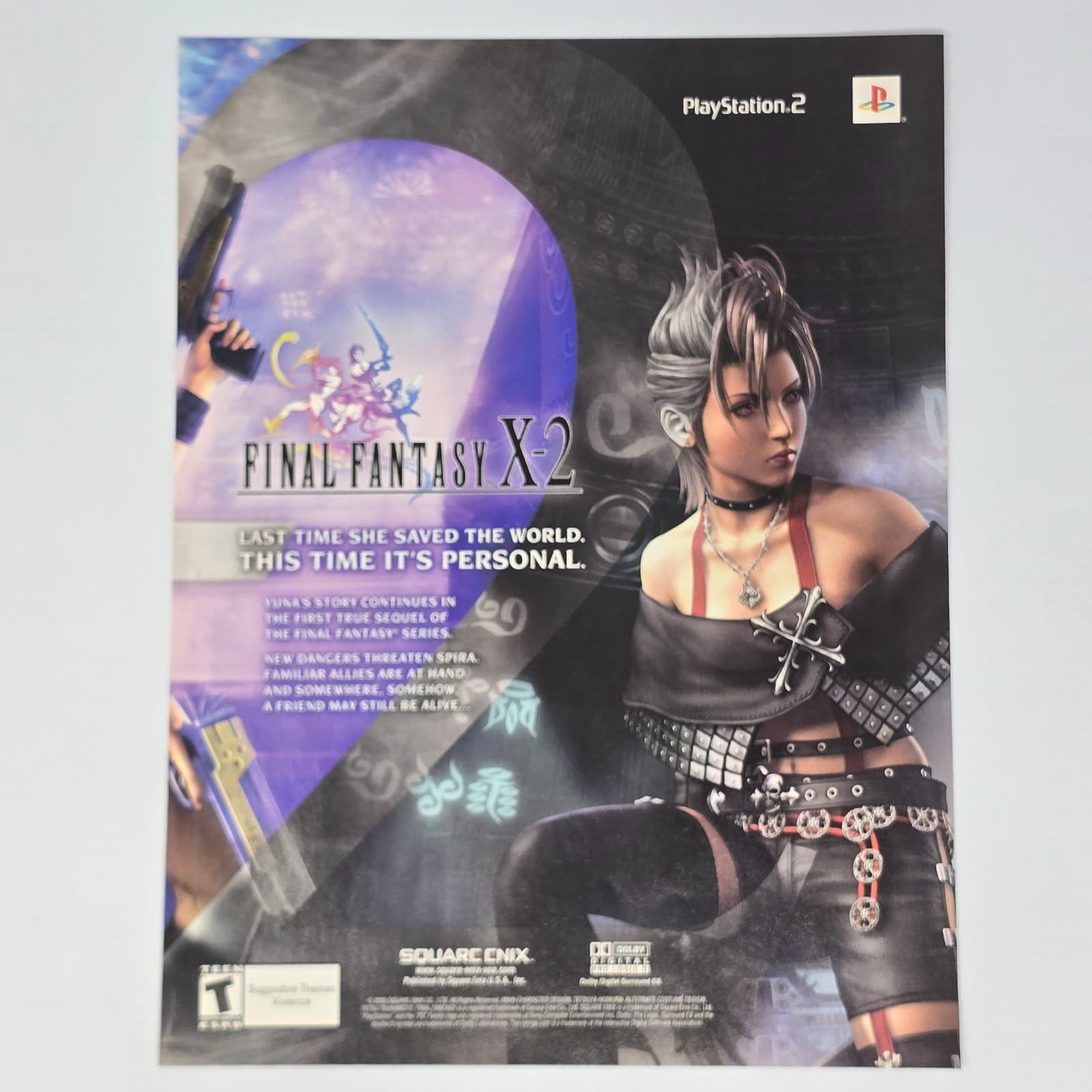 Final Fantasy X-2 PlayStation 2 PS2 This Time It's Personal Print Ad/Poster