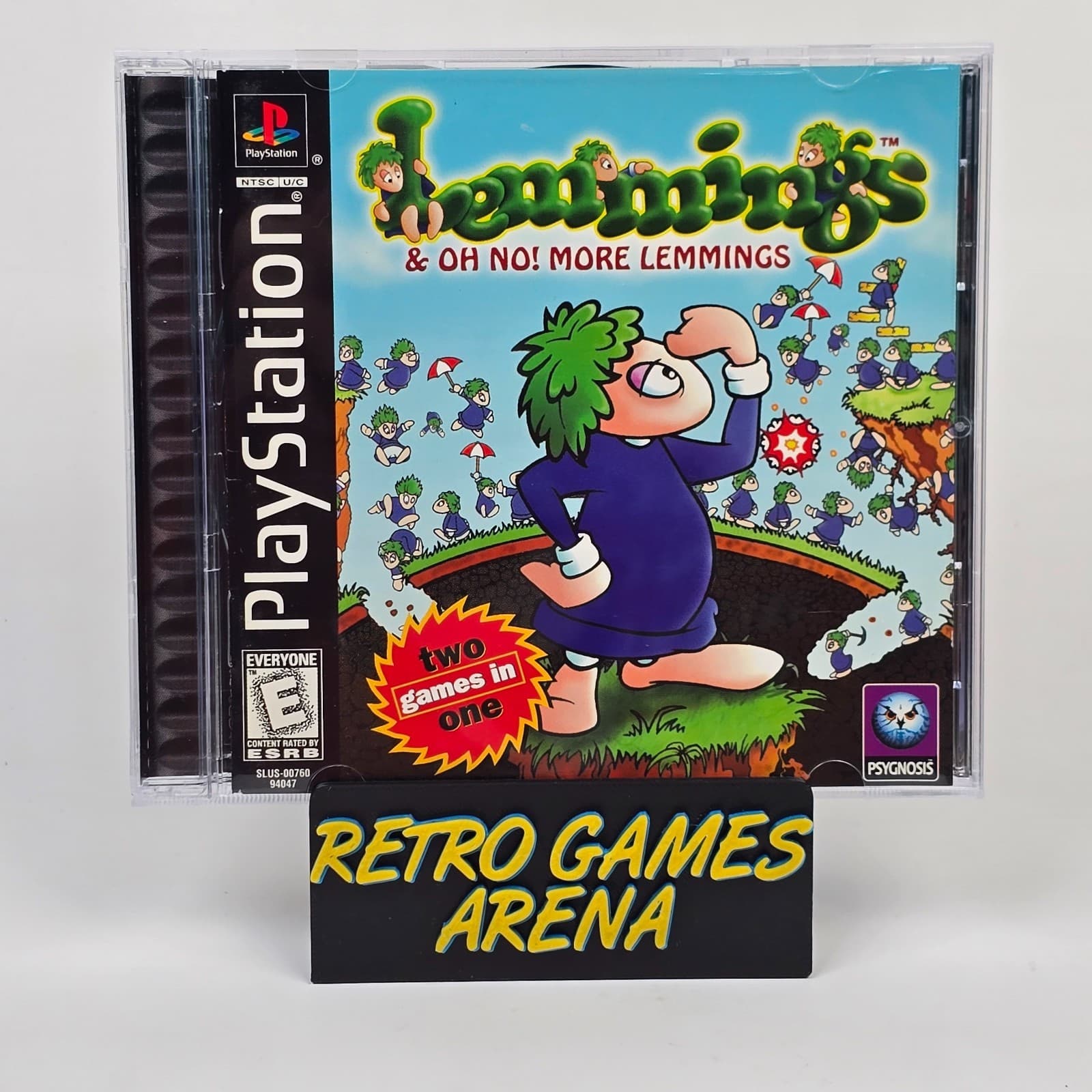 Lemmings & Oh No! More Lemmings (PlayStation 1 PS1) CIB COMPLETE