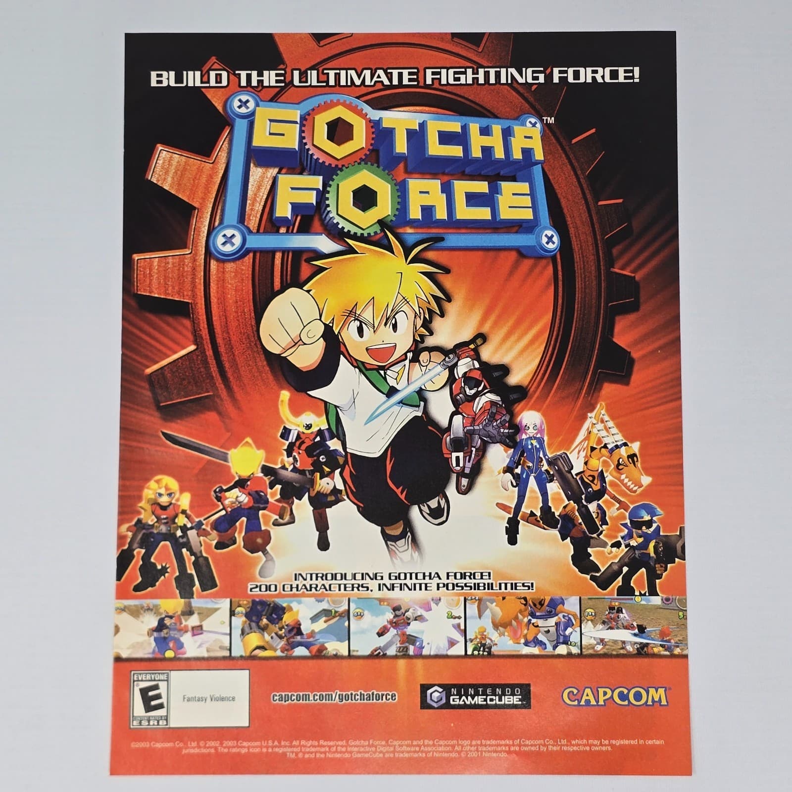 Gotcha Force GameCube Ultimate Fighting Print Ad/Poster