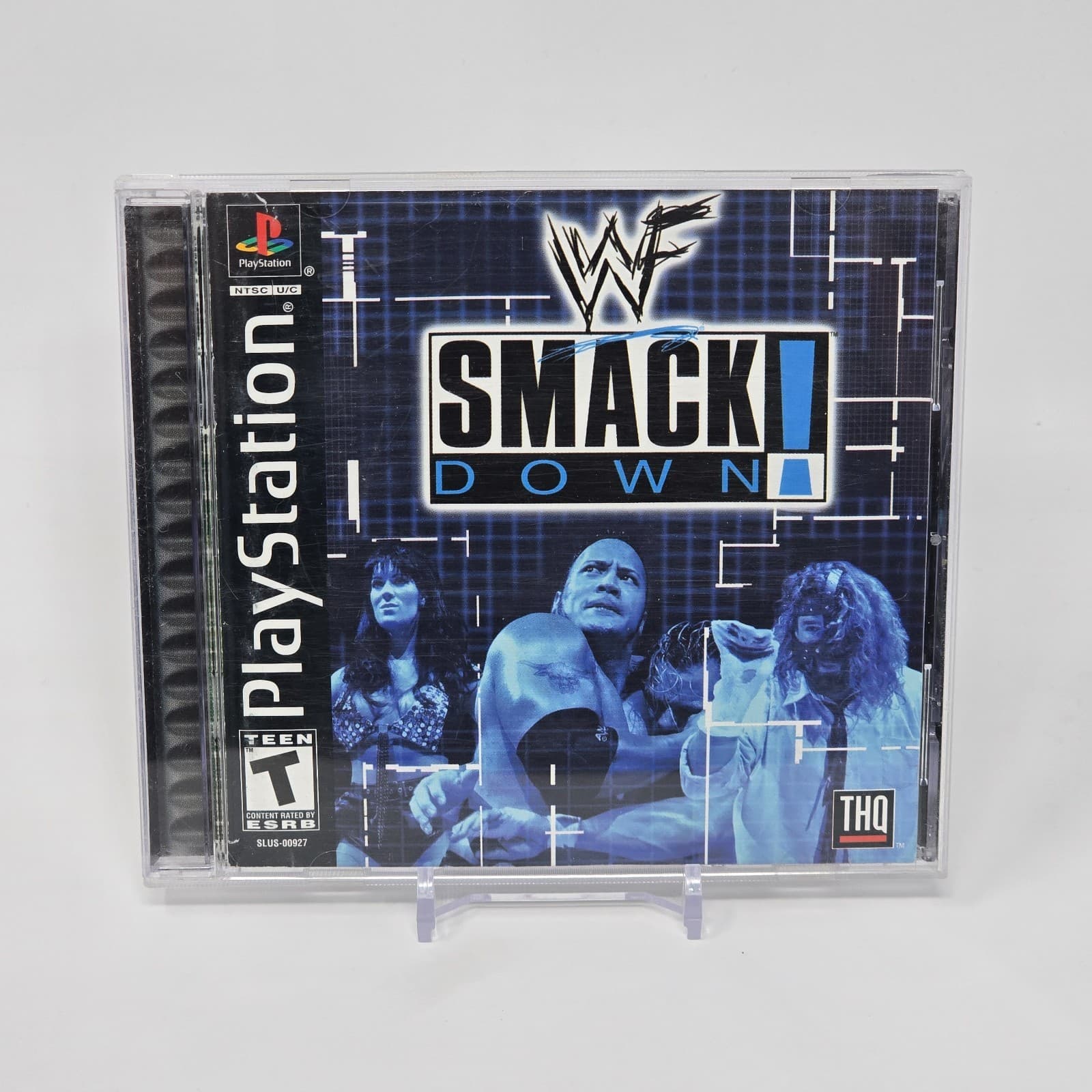WWF Smackdown (PlayStation 1 PS1) Black Label CIB COMPLETE & TESTED