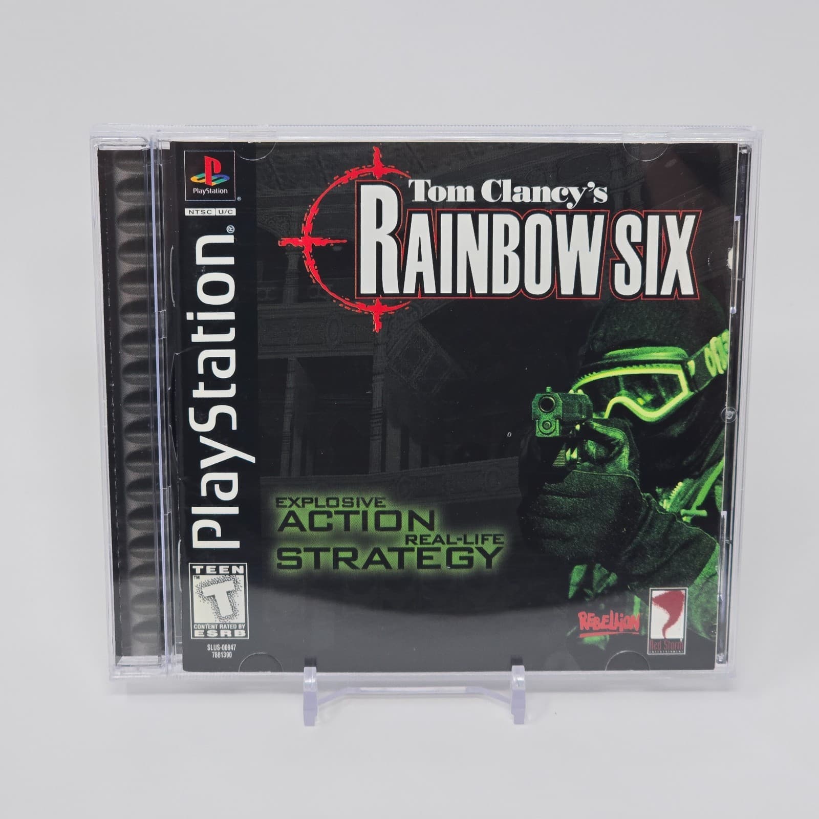 Rainbow Six (PlayStation 1 PS1) Black Label CIB COMPLETE & TESTED