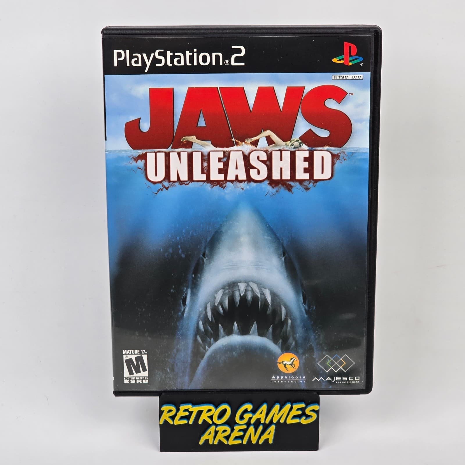 Jaws Unleashed (PlayStation 2 PS2) Black Label Case & Disc