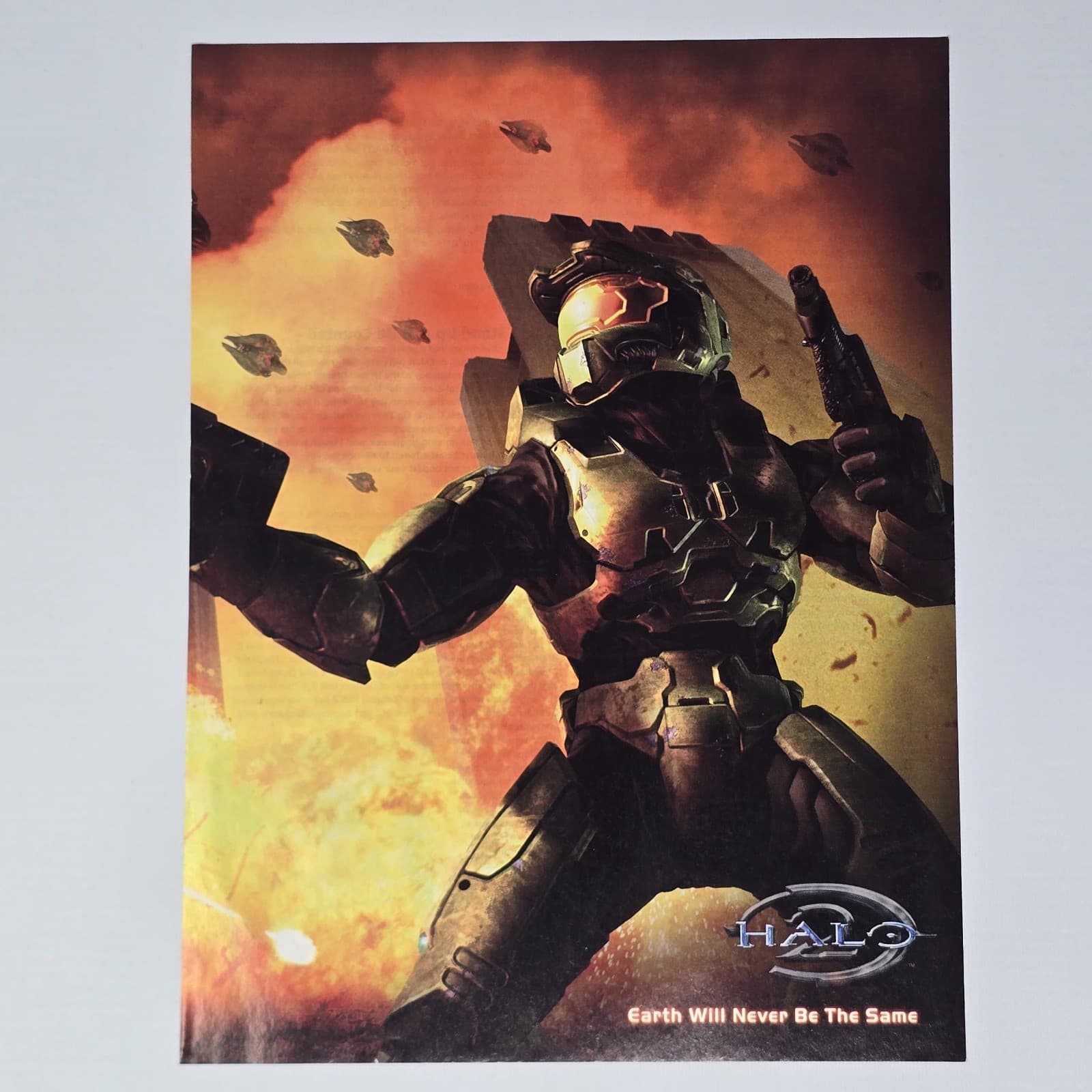 Halo 2 Xbox Pistol Be The Same Print Ad/Poster