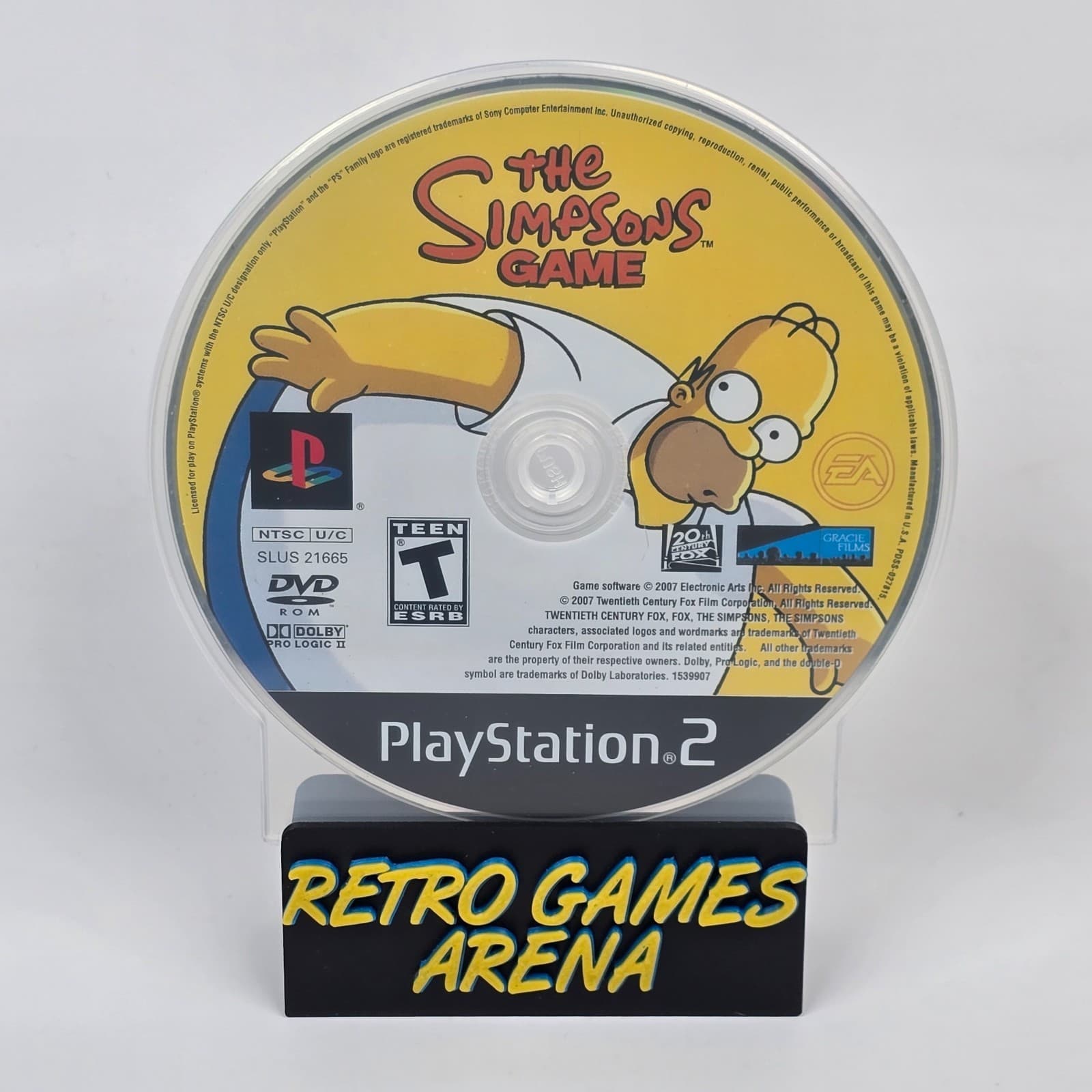 The Simpsons Game (PlayStation 2 PS2) Disc
