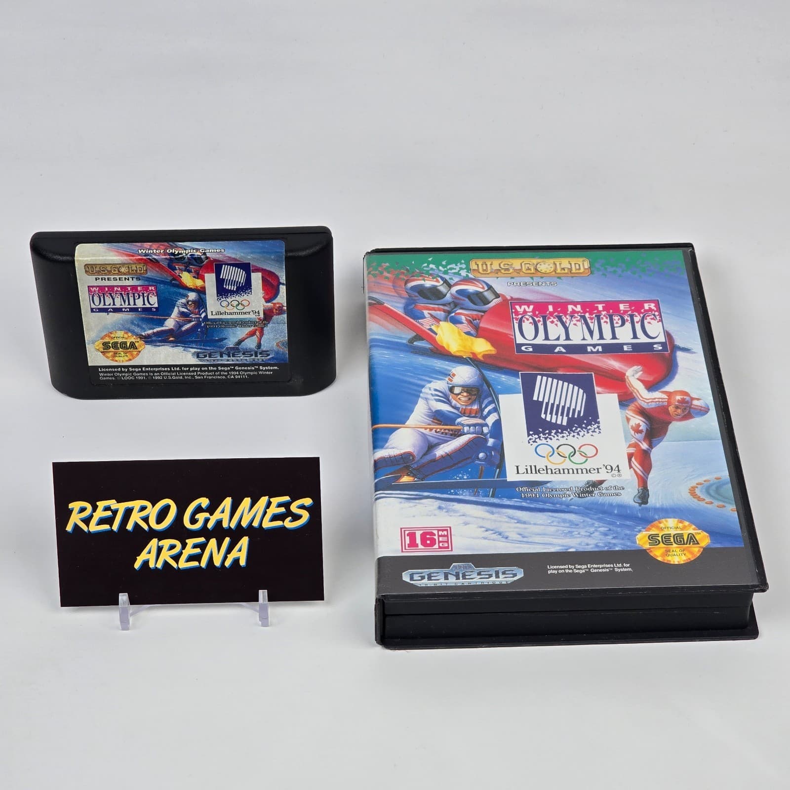 Winter Olympic Games (Sega Genesis) Case & Cartridge TESTED