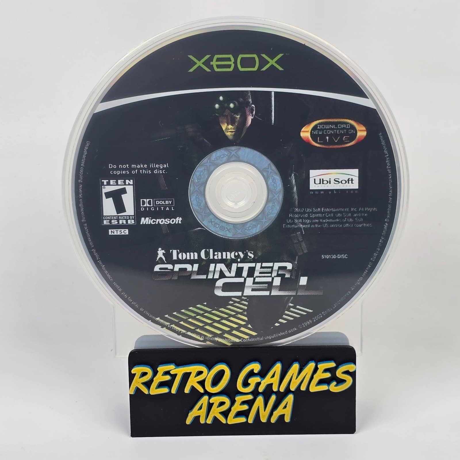Splinter Cell (Original Xbox) Black Label Disc