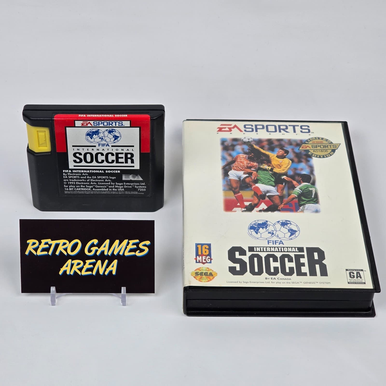 FIFA International Soccer (Sega Genesis) Case & Cartridge TESTED